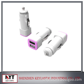 Hot popular cigarette lighter car battery charger and car charger with cable or usb (CE,FCC,ROHS certificate)